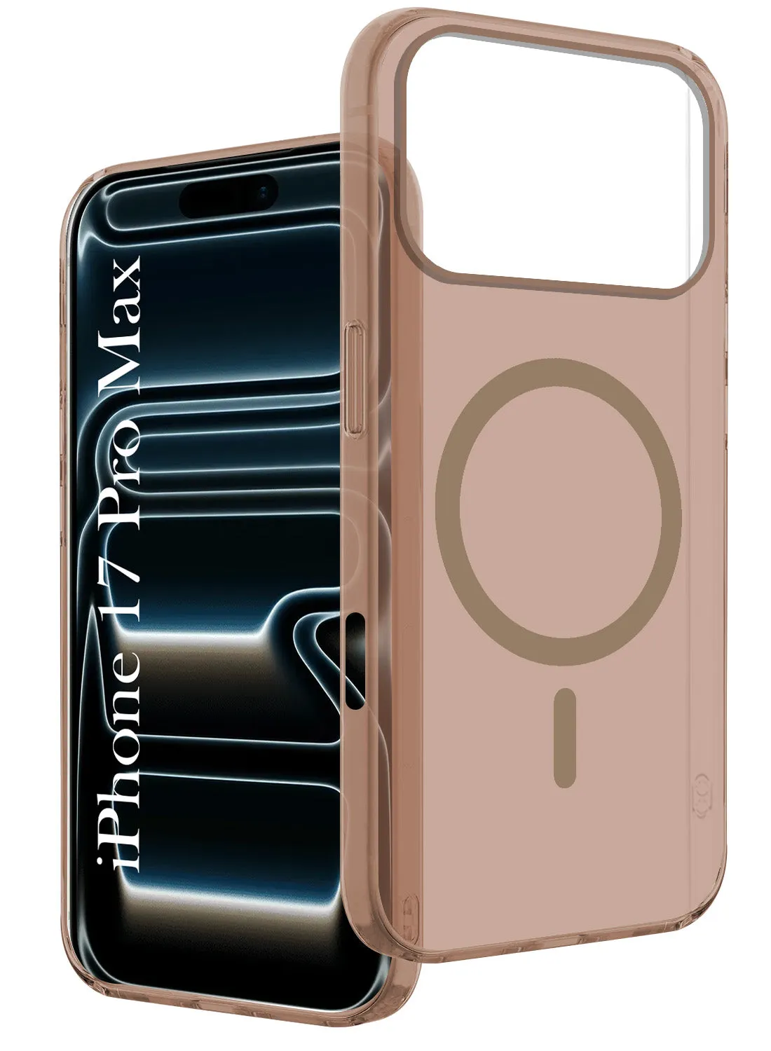 For Apple iPhone 17 Pro Max Back Cover Case (Frosted Matte Feel | MagSafe Compatible Wireless Charging) Luxury Shine