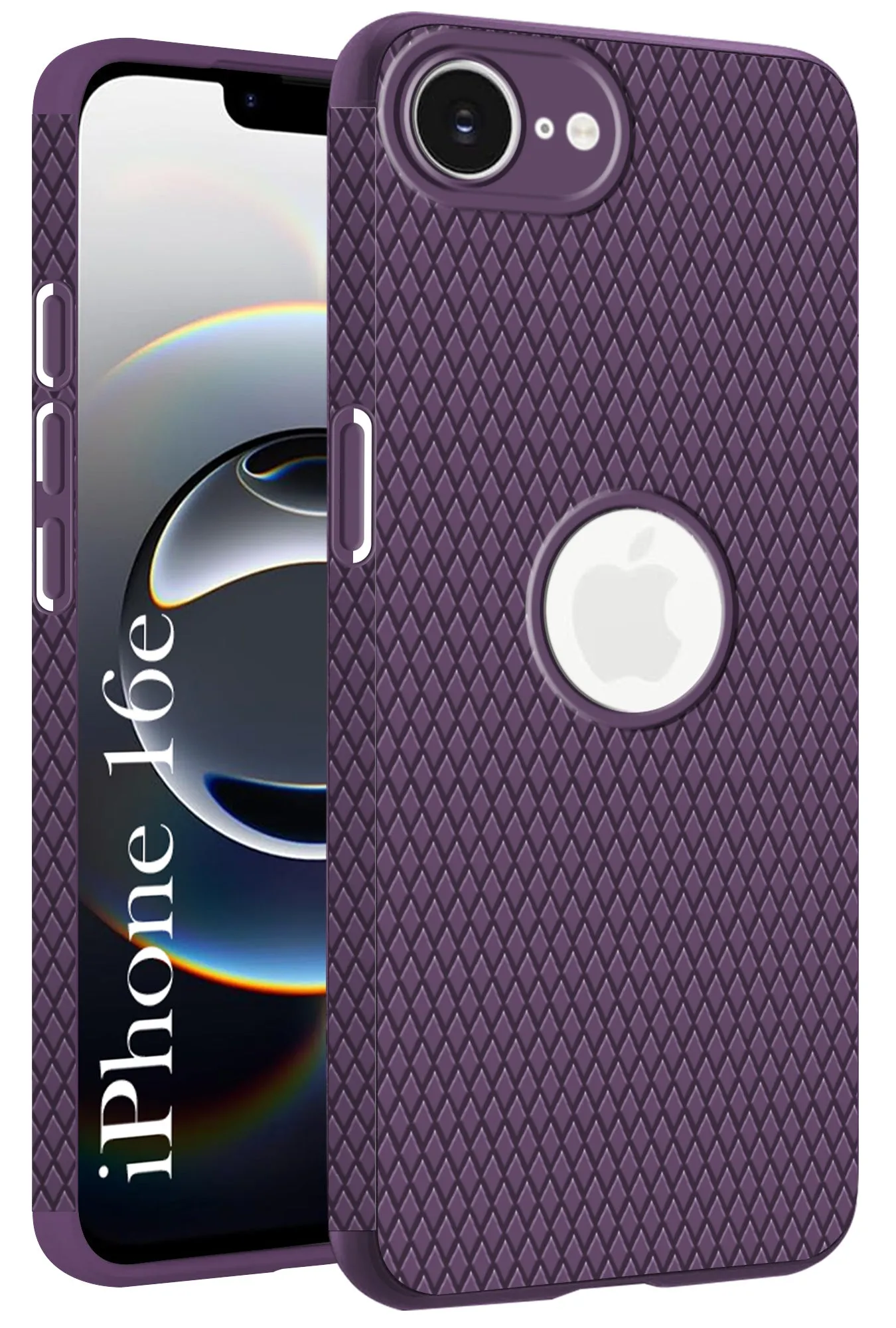 Premium Surface Refined Craftsmanship For Apple iPhone 16e  Back Cover Case (Liquid Silicone | Side Grip | Camera Protection)