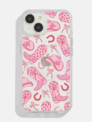 Coquette Cowgirl MagSafe iPhone Case Hard Shell Shock Cushion