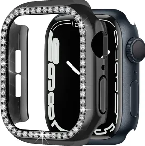Apple Watch 7 Diamond PC Hard Case 45mm (Black) Smart Fit Matte Texture
