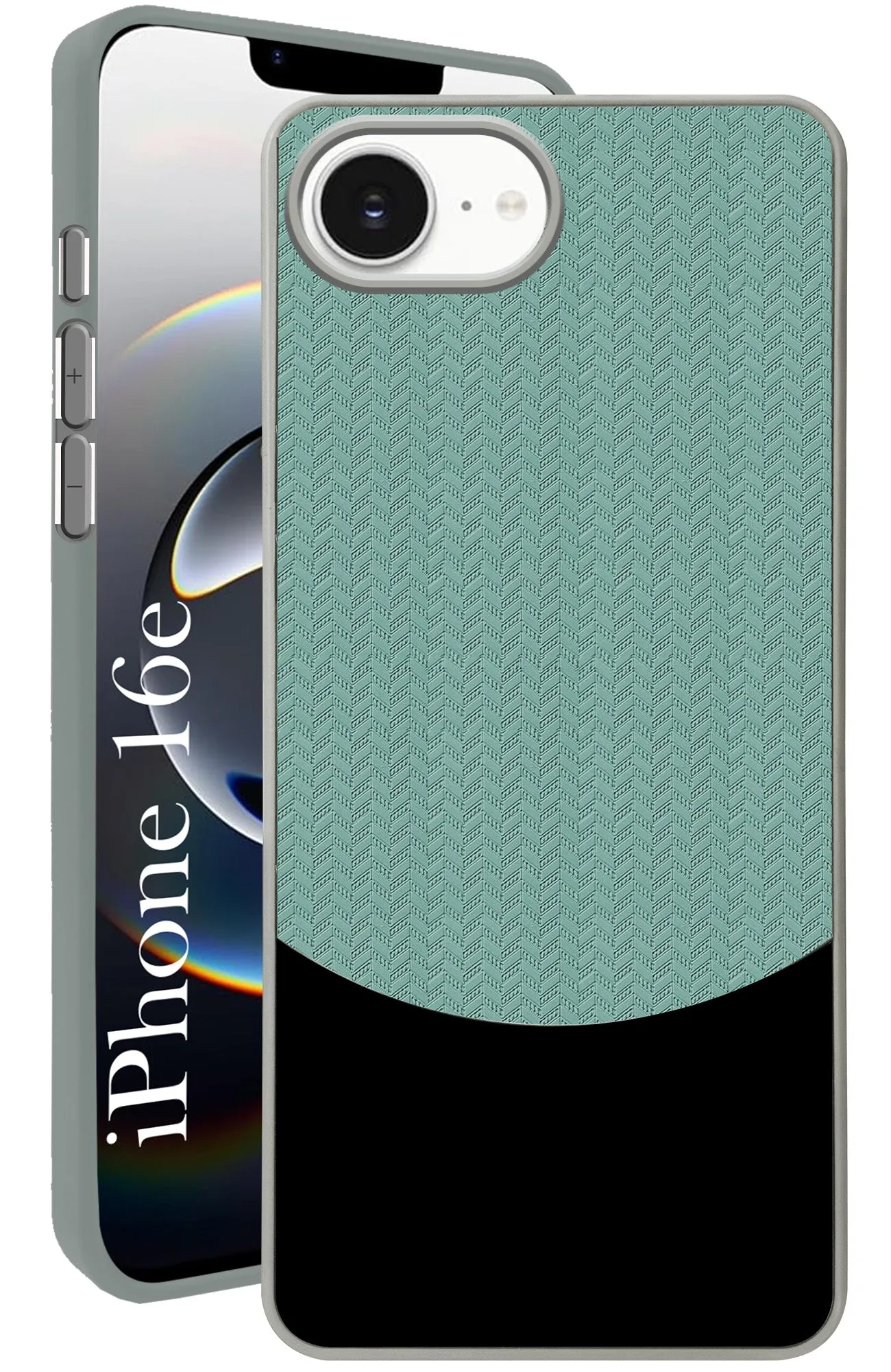 For Apple iPhone 16e Back Cover Case (Elegant PU Leather Finish | Premium Minimalist Professional | Camera Protection Bump) Shock Absorption Layer Grip Texture