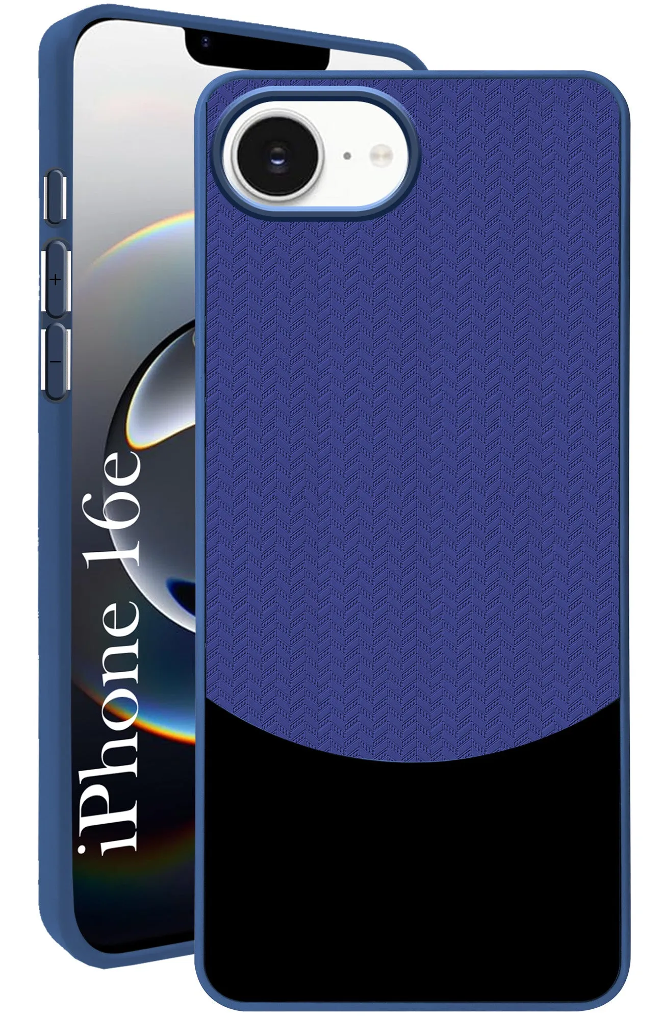 For Apple iPhone 16e Back Cover Case (Elegant PU Leather Finish | Premium Minimalist Professional | Camera Protection Bump) Matte Pattern Design Premium Finish