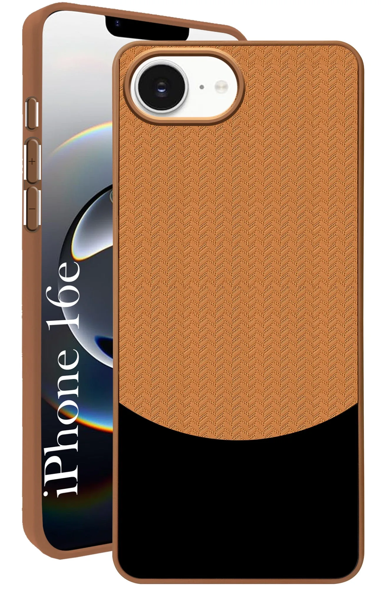 High Quality For Apple iPhone 16e Back Cover Case (Elegant PU Leather Finish | Premium Minimalist Professional | Camera Protection Bump)