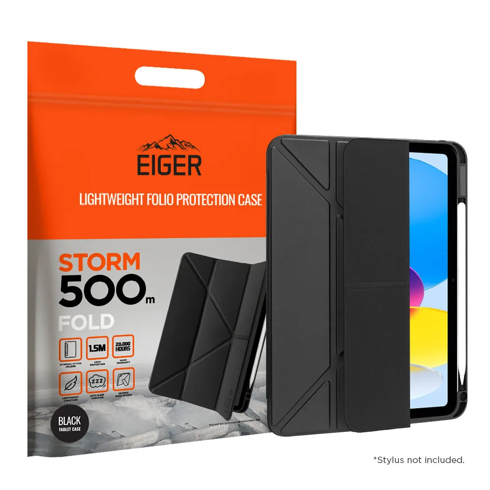 Tablet Armor Pro X Max anti slip tablet case Eiger Storm 500m FOLD for Apple iPad 11 (11th Gen)/ 10.9 (10th Gen) in Black