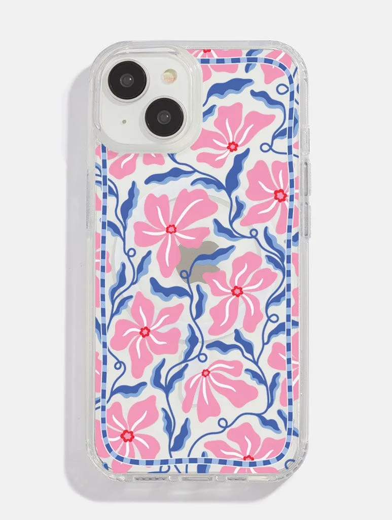Minimal Surface Comfort Texture Floral Mosaic MagSafe iPhone Case