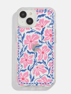 Floral Mosaic MagSafe iPhone Case Heat dissipation Strong material