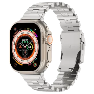 Apple Watch Butterfly Titanium Strap (Silver) Premium Strength Design Modern Fashion Look