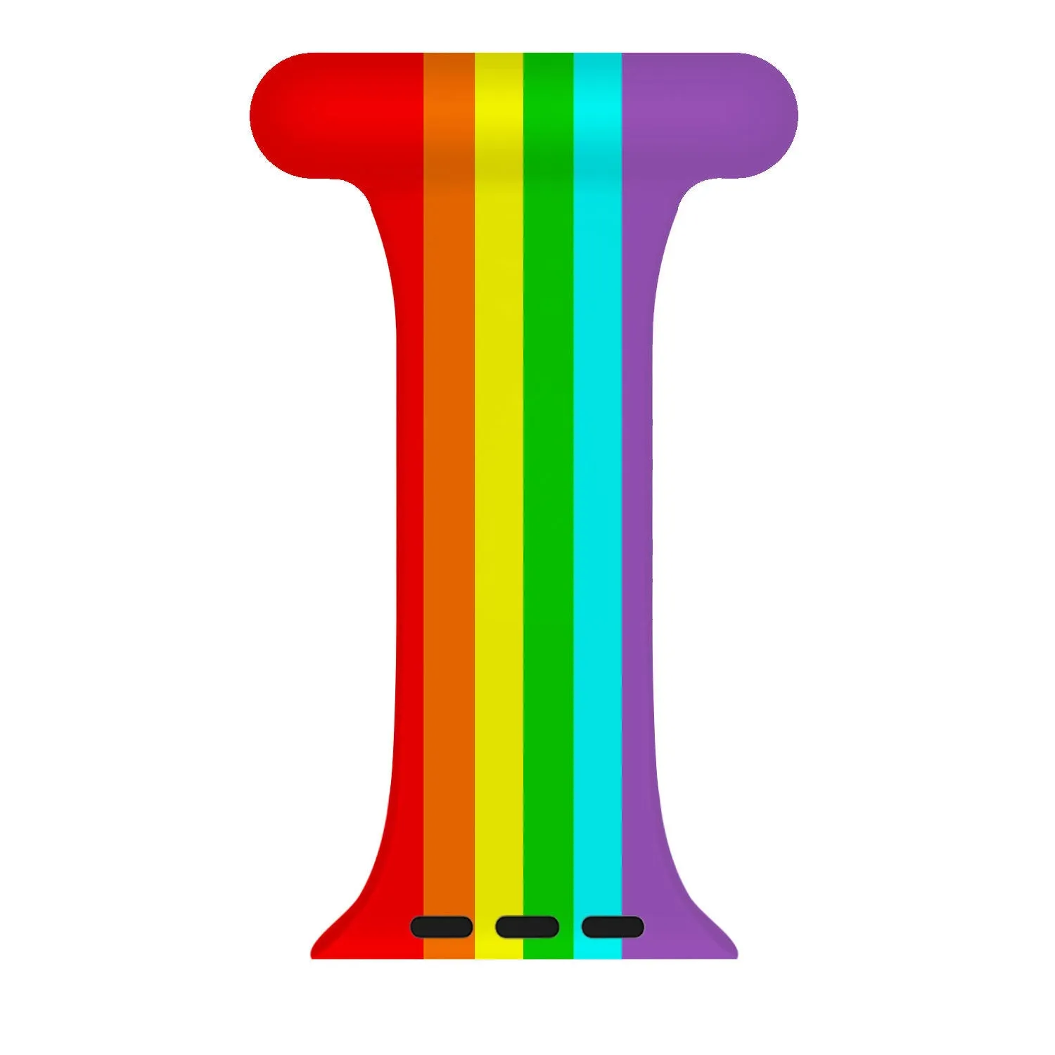 Breathable Construction Universal Comfort Fit Apple Watch Nurse Fob (Rainbow)