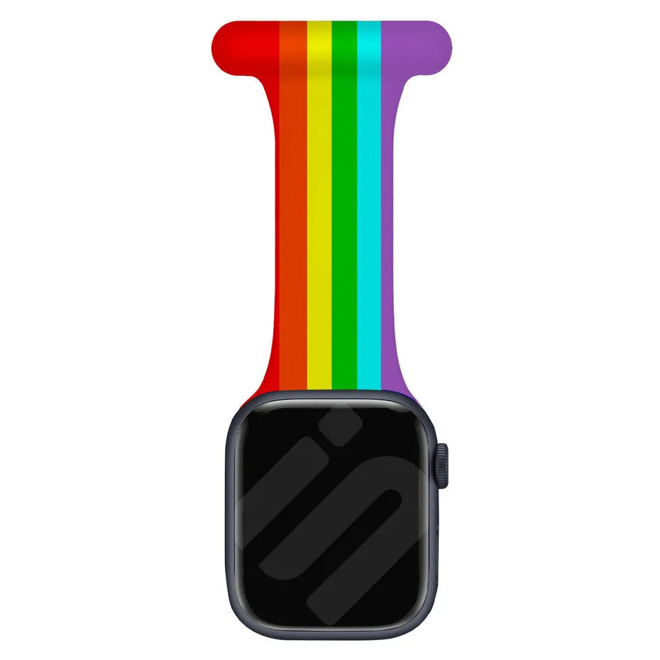 Apple Watch Nurse Fob (Rainbow) Daily Accessory Use Flexible Material