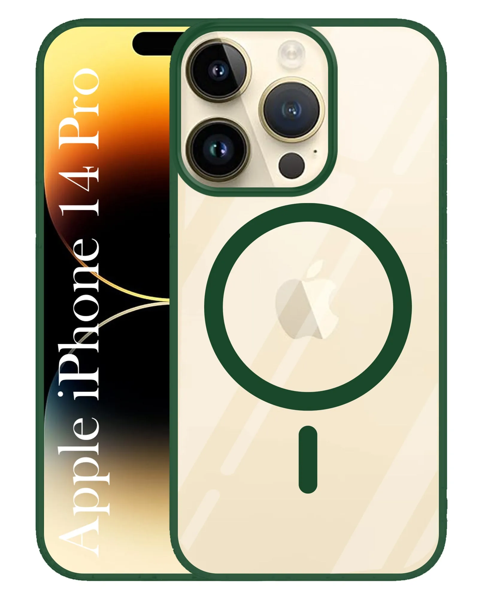 Protective Detailing For Apple iPhone 14 Pro Back Cover Case (MagSafe Compatible Wireless Charging | Hybrid Camera Bump Protection | Shockproof Polycarbonate Material)