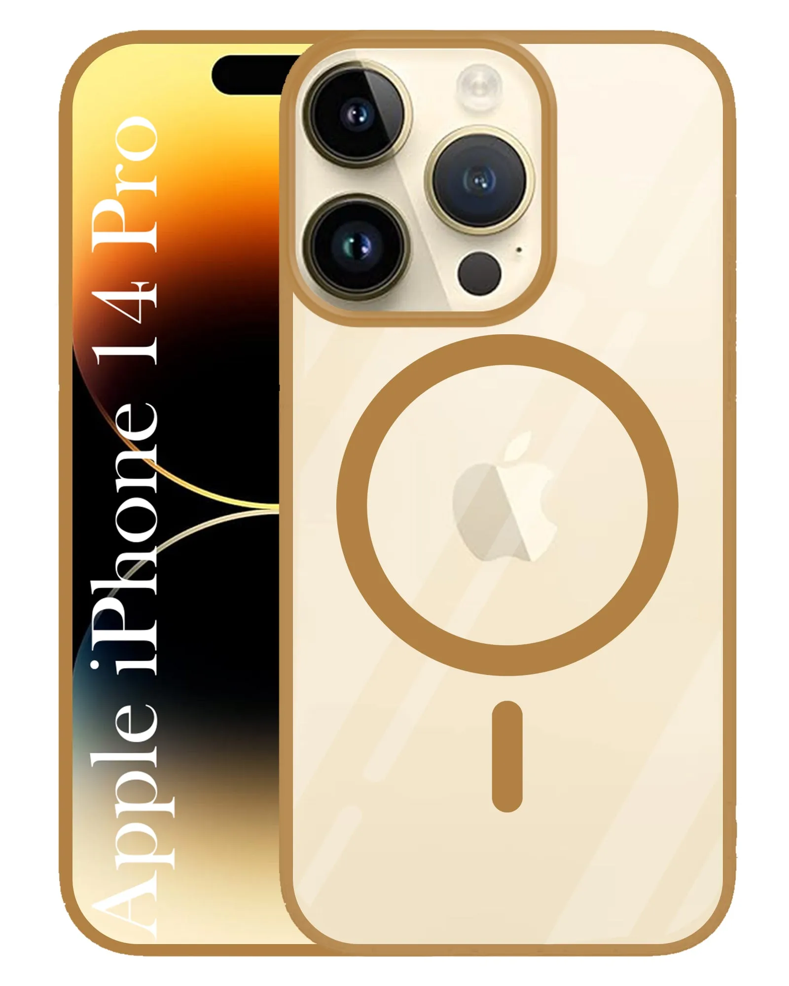 Modern Touch Protective Shell For Apple iPhone 14 Pro Back Cover Case (MagSafe Compatible Wireless Charging | Hybrid Camera Bump Protection | Shockproof Polycarbonate Material)