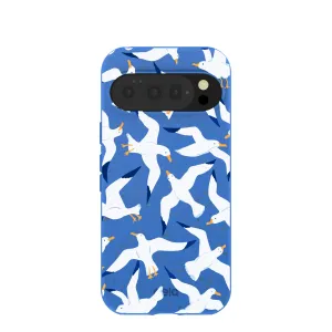 Student Friendly Electric Blue Seagulls Google Pixel 10/10 Pro Case
