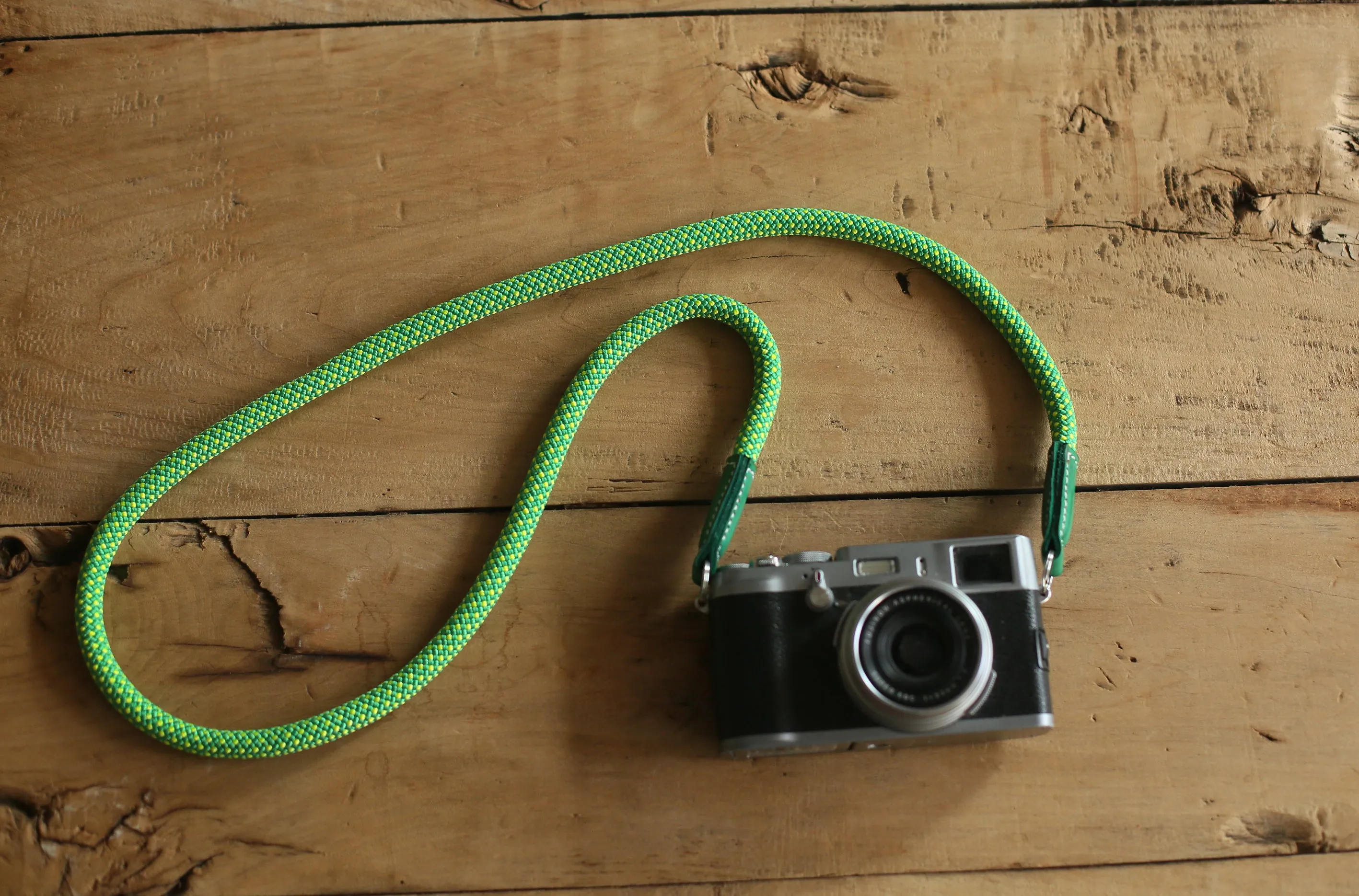 outdoor enthusiast Camera Strap Handmade Grass green Climbing Rope C&Windmup.com