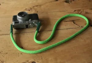 Pool User Camera Strap Handmade Grass green Climbing Rope C&Windmup.com
