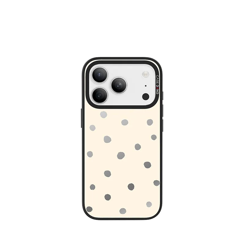 Protective Quality Milkshake White Polka Dots Imagisnap