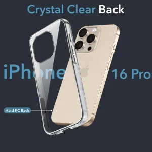 For Apple iPhone 16 Pro Back Cover (Hard Anti Yellow Clear Case | Drop & Camera Protection | Shockproof Polycarbonate) Premium Build Layer Flexible Protection
