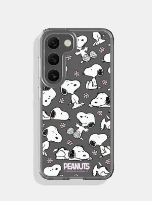 Peanuts x Skinnydip Snoopy Lilac Daisy Android Case Shock Cushion