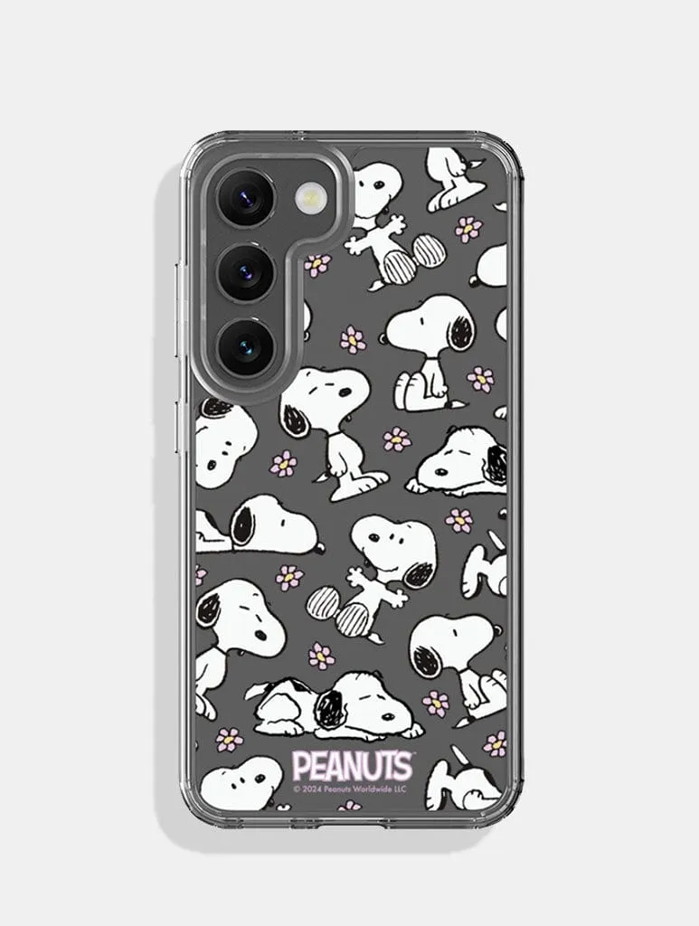 High-End Detail Peanuts x Skinnydip Snoopy Lilac Daisy Android Case