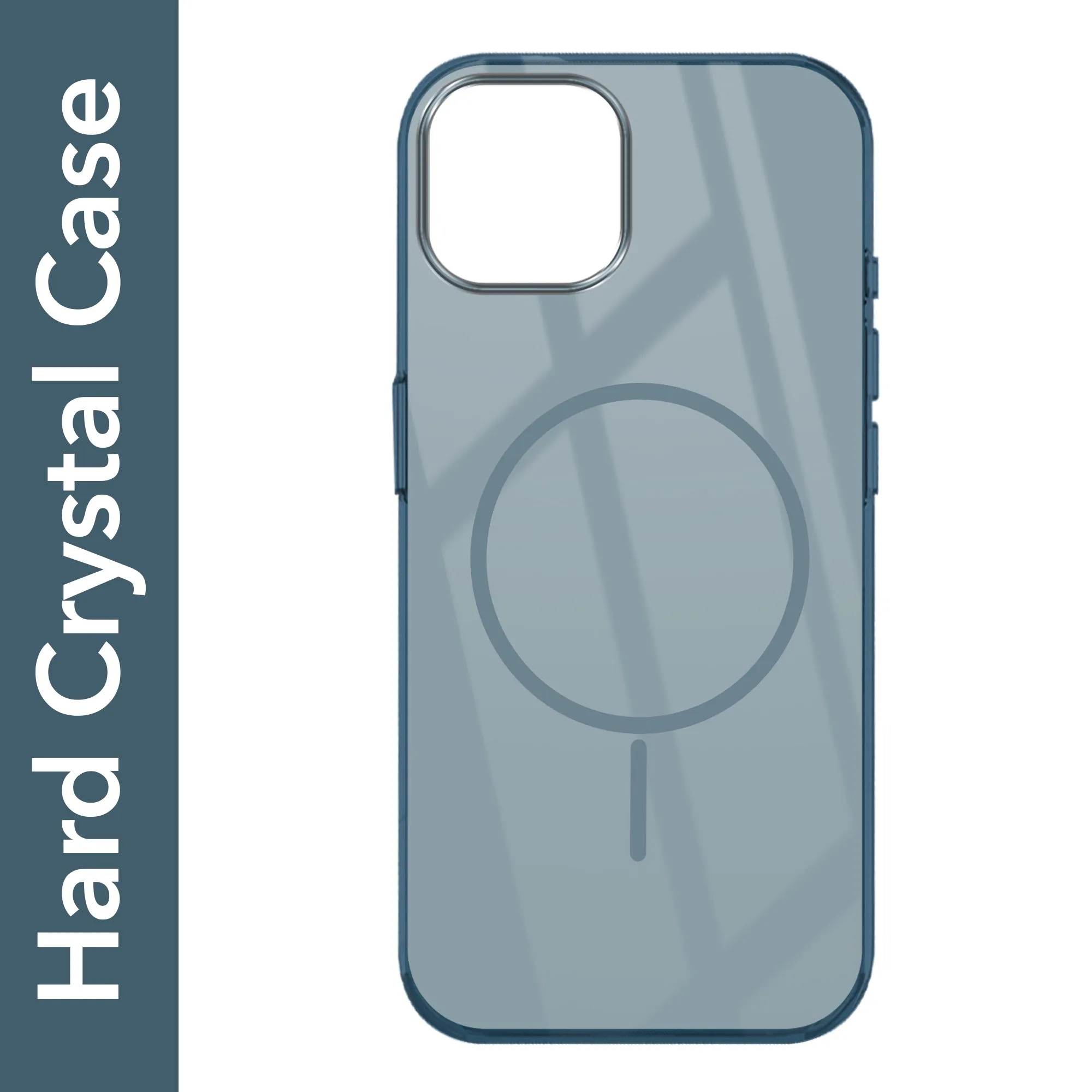 Smooth Look Texture For Apple iPhone 14 Back Cover Case (Crystal Clear Case | MagSafe Wireless Charging Support | Hard Anti Yellow | Camera Protection Bump)