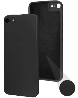 Glossy Finish Look For Apple iPhone 7 | iPhone 8 Back Cover Case (Matte Finish Silicone with Inside Fiber Cloth)