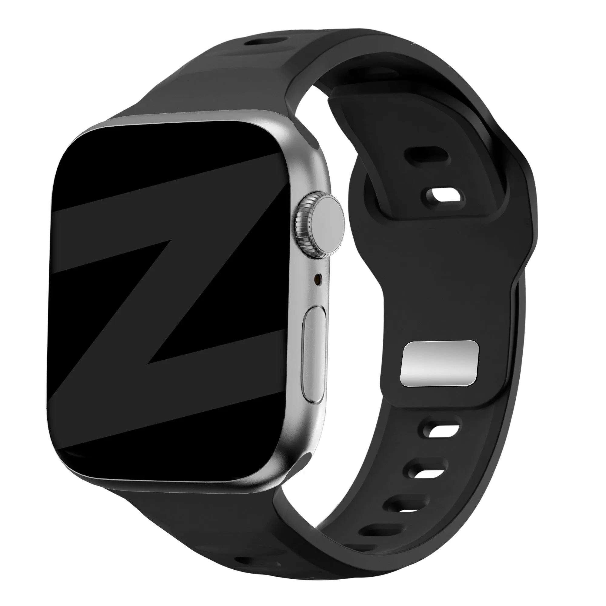 Tough Material Durable Design Bandz Apple Watch Silicone Strap 'Outdoor' (Black)