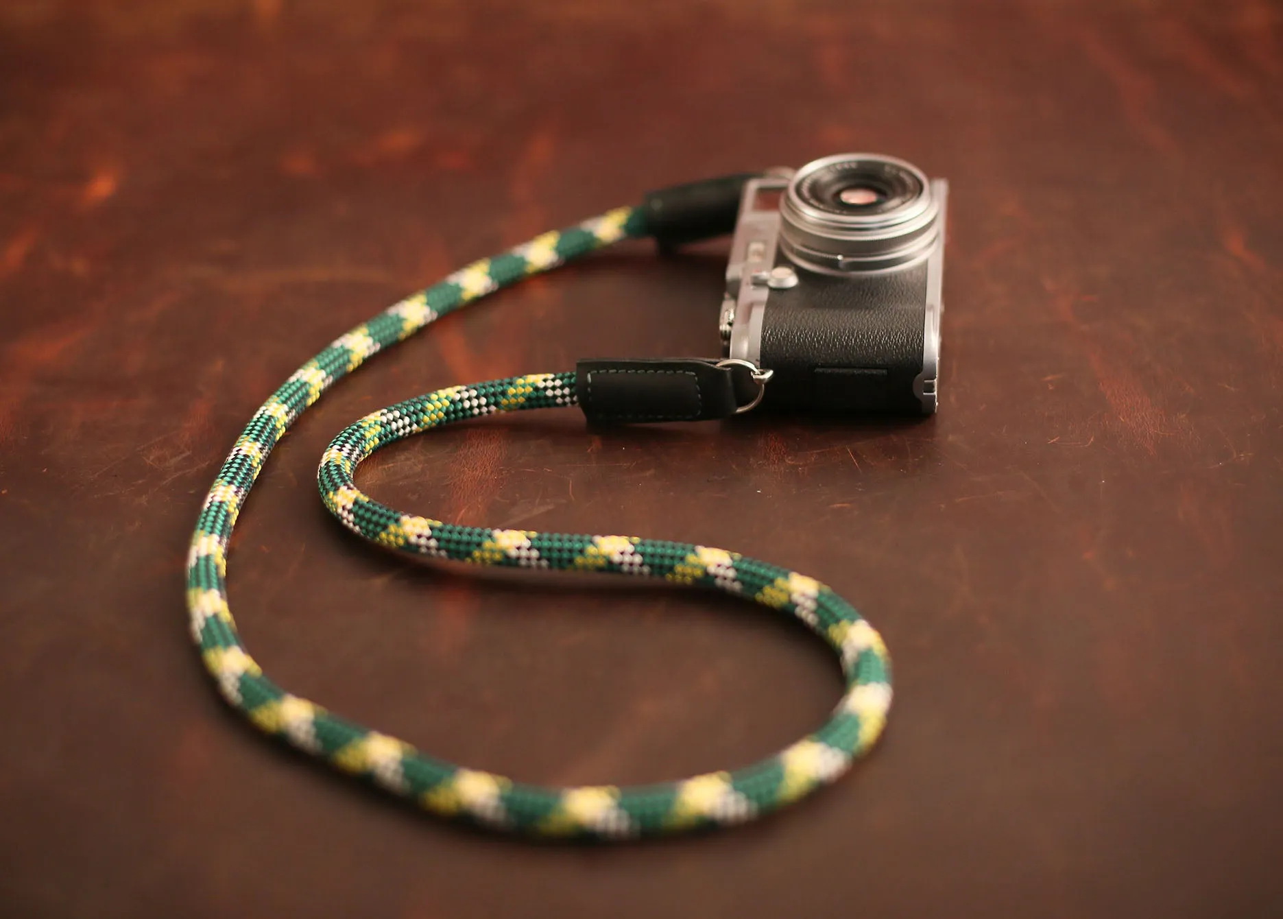 Indoor Lanyard Windmup Green Pattern Climbing Rope Camera Strap