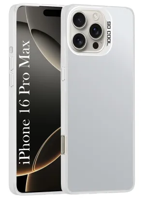 Ergonomic Shape Modern Design Texture For Apple iPhone 16 Pro Max Hard Back Cover Case(Velvet Touch | Professional Glossy Finish | Camera Protection Bump)