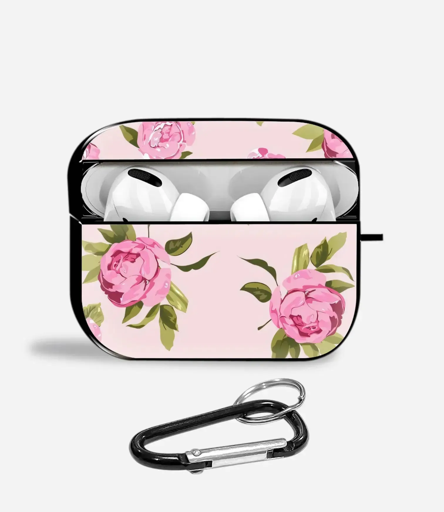 Vintage Peony Aipods Glass Case vivid gradient commuter airpods case