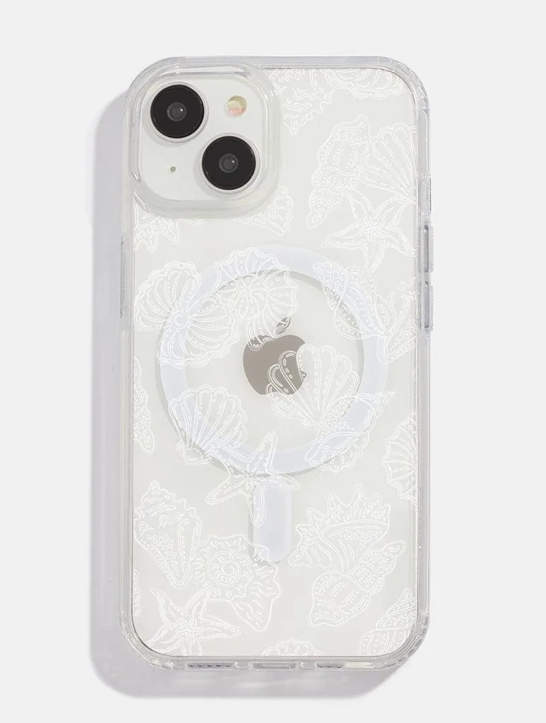 White Sea Shells MagSafe iPhone Case Perfect Fit