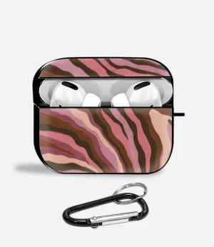 Wild Blush Aipods Glass Case Fashion Gadget Holder