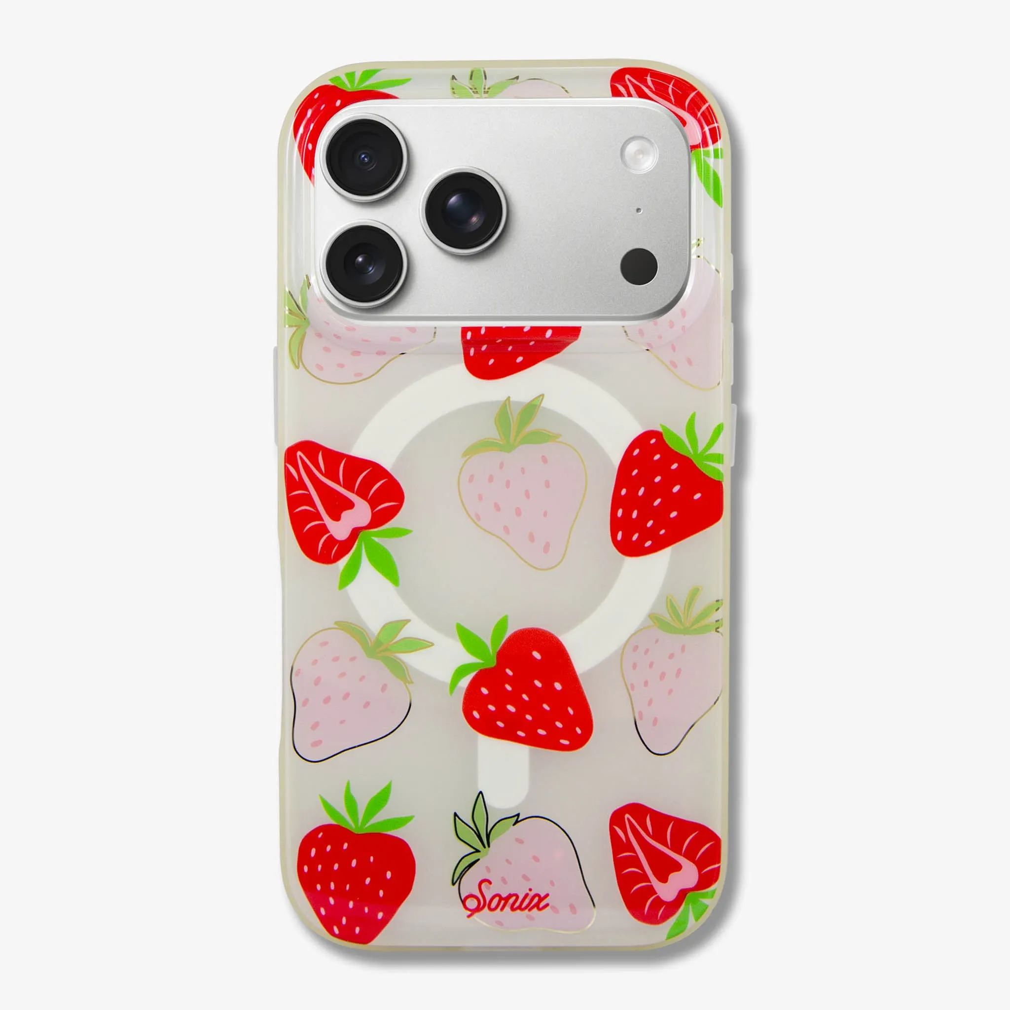 Comfort Shape Wild Strawberries MagSafe? Compatible iPhone Case