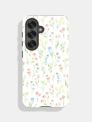 Slim Profiled Hard Plastic Wildflower Posie Ultra Protective Android Case