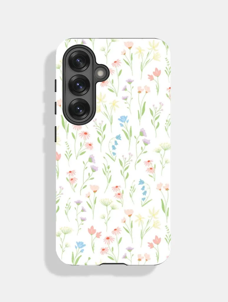 Sleek Guard Elegant Layer Texture Wildflower Posie Ultra Protective Android Case