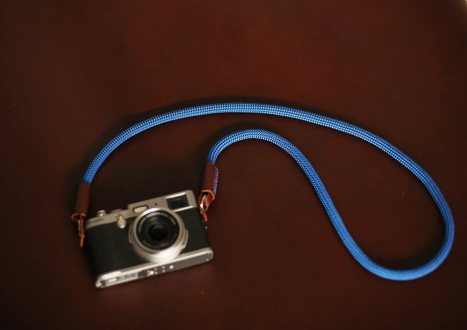 Windmup Blue Climbing Rope Camera Strap Glow In Dark Gear Clip On Band