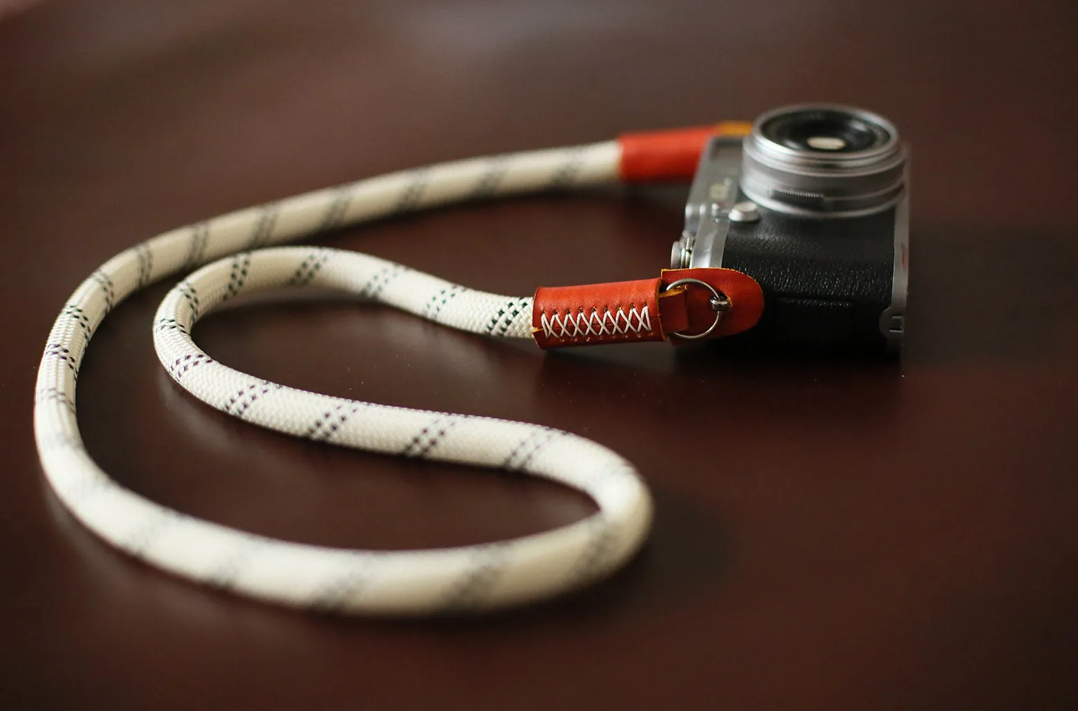 Windmup Floral White Climbing Rope Camera Strap Soft Rope