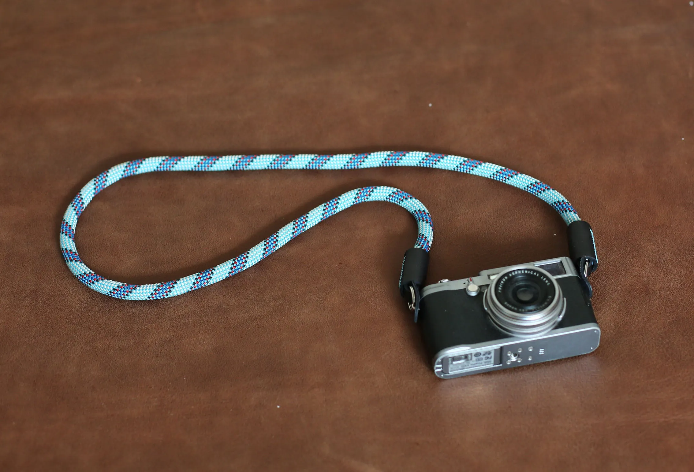 Hand Gear Festival Band Windmup Pale Blue Climbing Rope Camera Strap