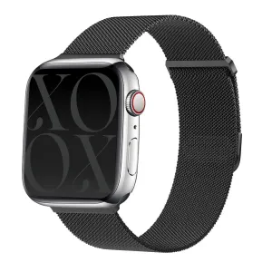 xoxo Wildhearts Apple Watch Milanese Strap (Black) Versatile Band Luxury Comfort Feel