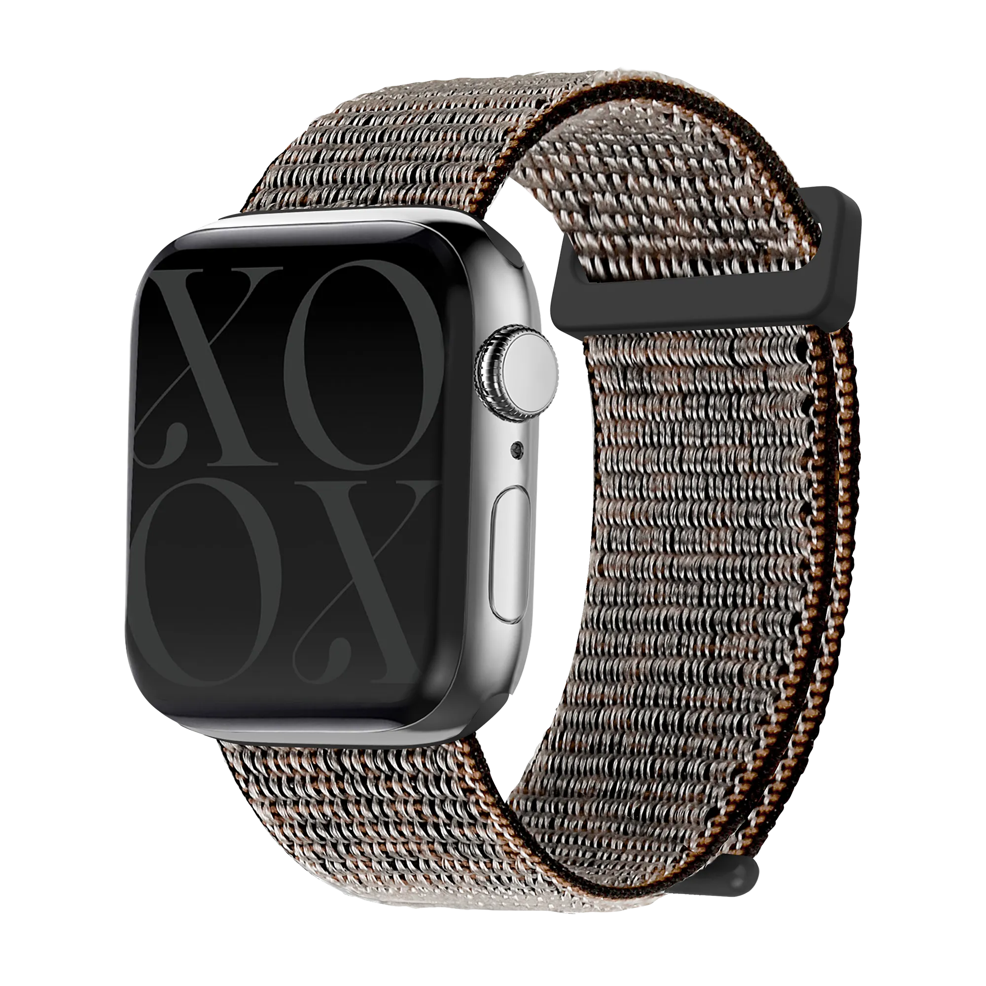 xoxo Wildhearts Apple Watch Nylon Strap (Black Leopard) Flexible Durability