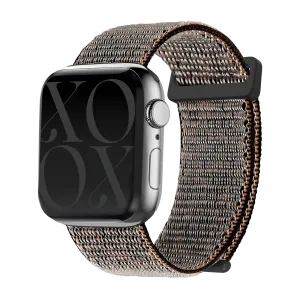 xoxo Wildhearts Apple Watch Nylon Strap (Black Leopard) Flexible Durability