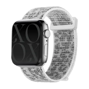xoxo Wildhearts Apple Watch Nylon Strap (White Leopard) skin friendly Fashion Function