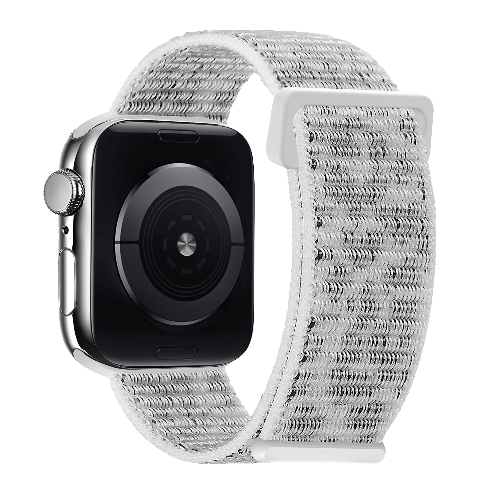 Sports Style Stylish Detail xoxo Wildhearts Apple Watch Nylon Strap (White Leopard)