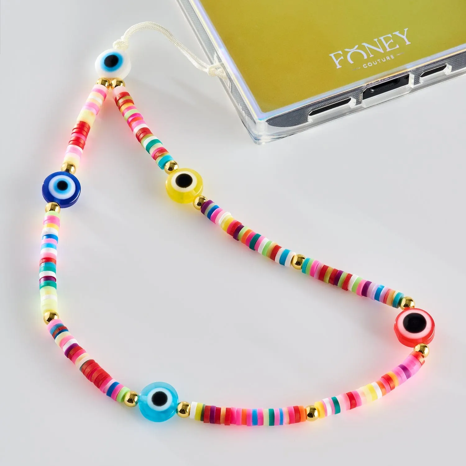 Yeux Arc En Ciel Phone Charm Scratch Resistant Gear
